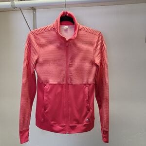Womens Adidas Rose Pink Full-Zip Track Jacket Size Small